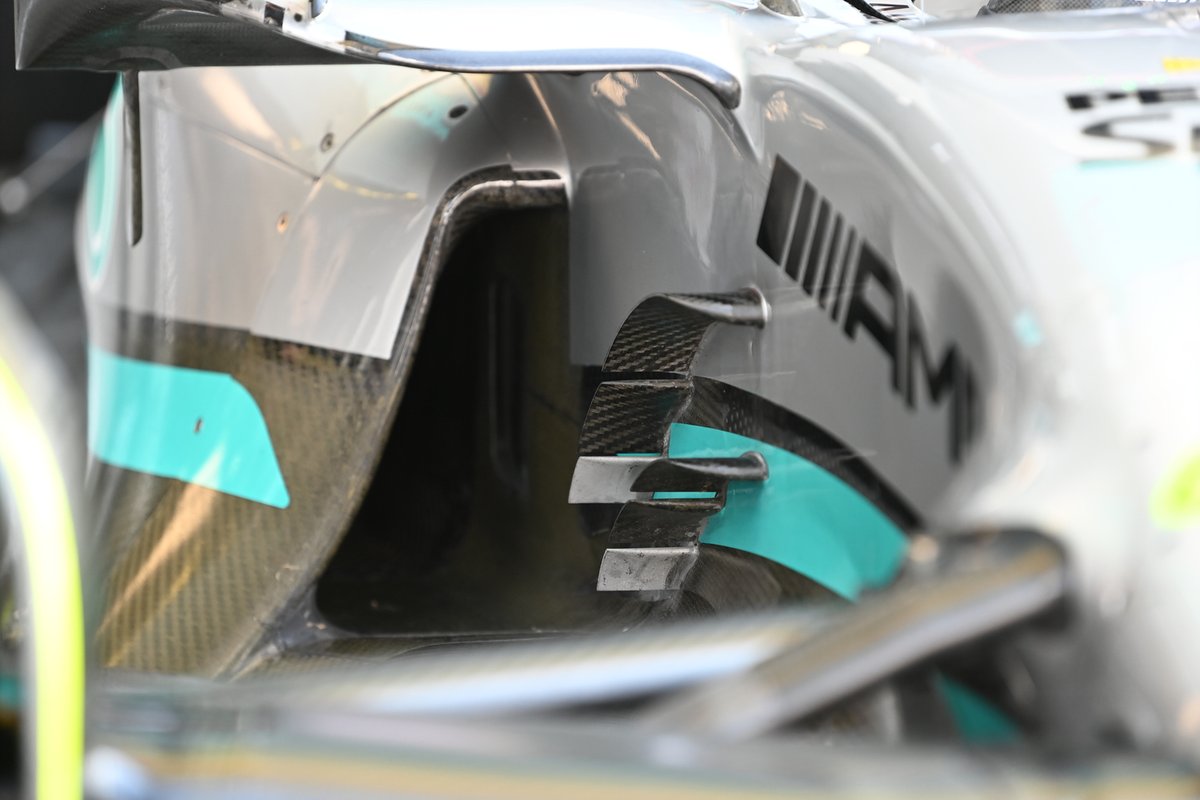 Detalle del Mercedes W13