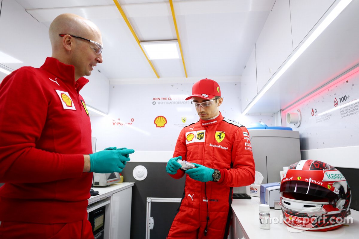 Charles Leclerc, Ferrari F1 Driver, at Shell Trackside Lab