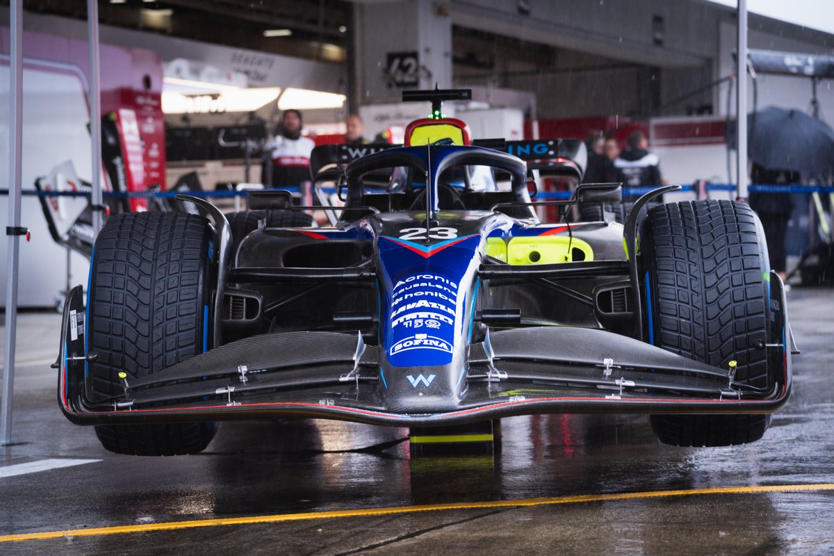 Ecco la Williams FW44 con le Pirelli Cinturato full wet