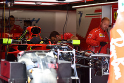 Ferrari SF71H in the garage