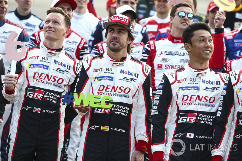 Себастьен Буэми, Казуки Накаджима, Фернандо Алонсо, Toyota Gazoo Racing, Toyota TS050 Hybrid (№8)