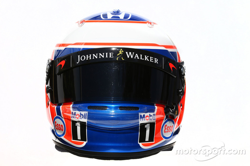 El casco de Jenson Button, McLaren