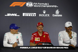 Победитель Себастьян Феттель, Ferrari, второе место – Валттери Боттас, третье место — Льюис Хэмилтон