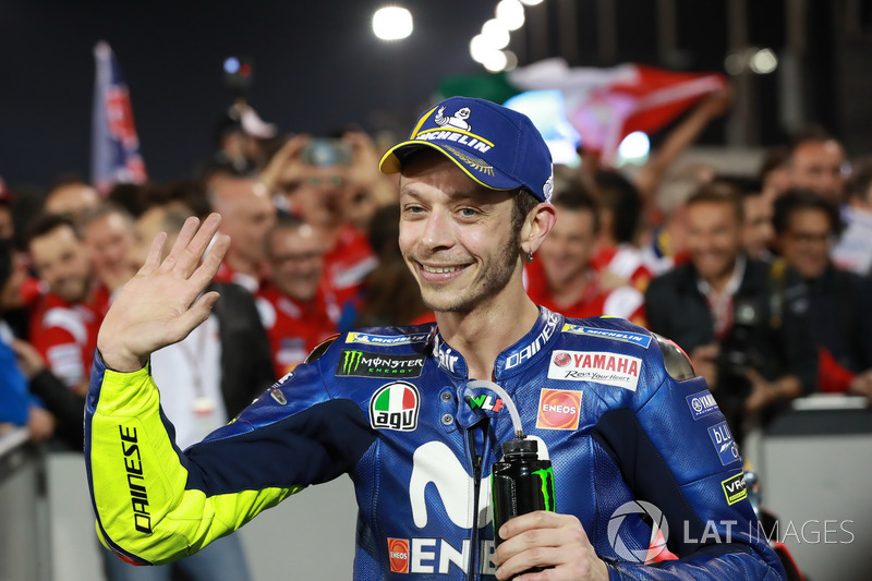 Valentino Rossi ficou com a terceira colocação.