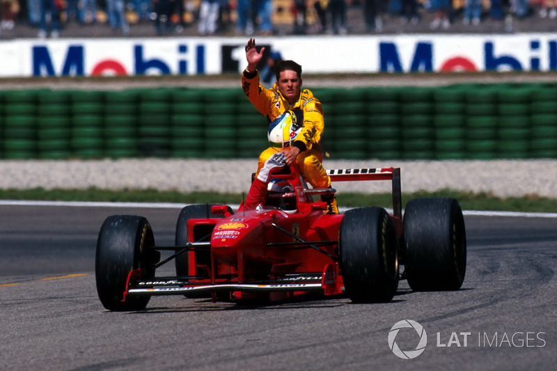 1997 Hockenheim: Michael Schumacher, Giancarlo Fisichella