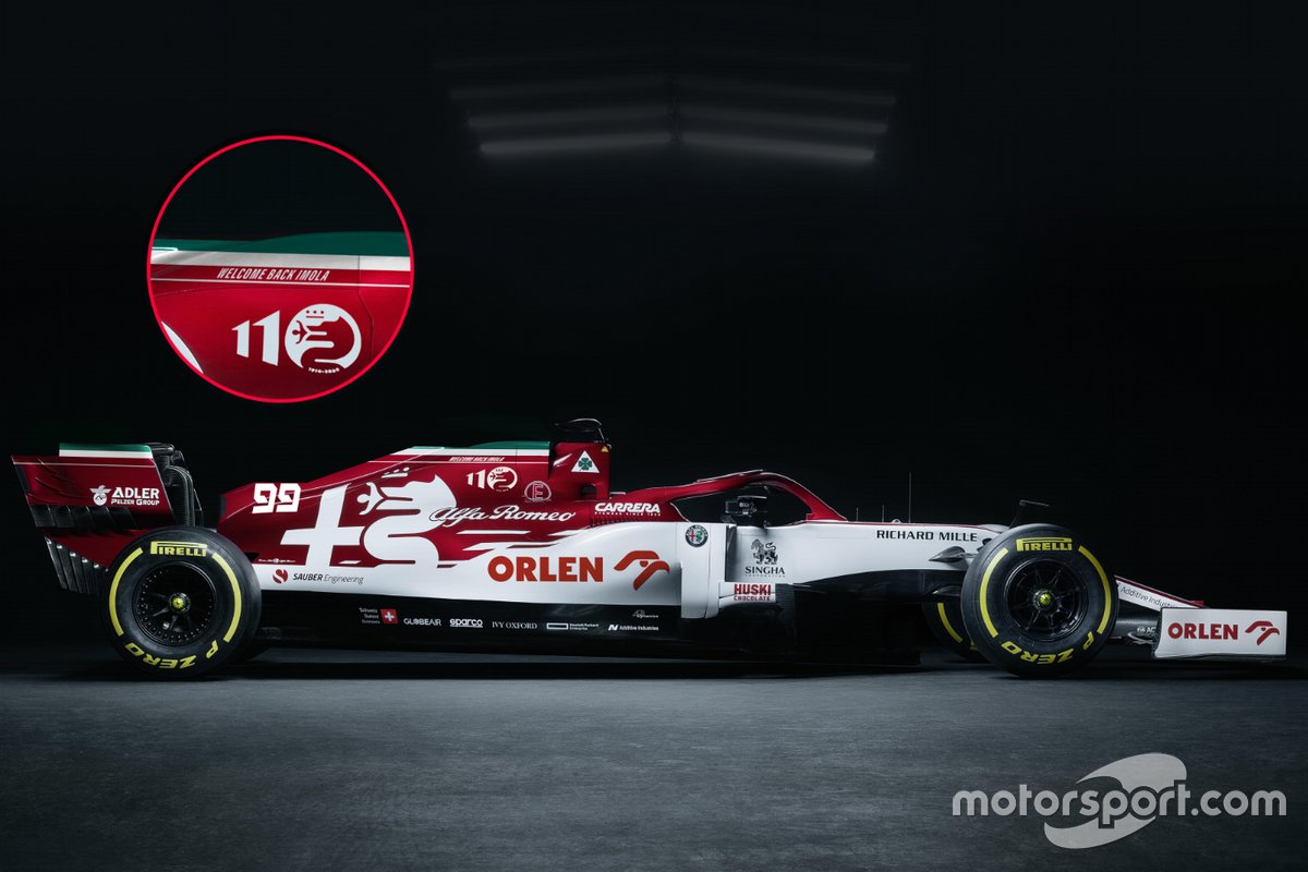 La livrea dell'Alfa Romeo C39 per Imola e per festeggiare i 110 anni