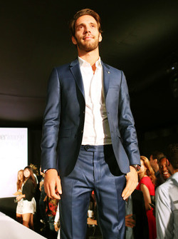 Jean-Eric Vergne, Ferrari Test and Development Driver at the Amber Lounge Fashion Show.