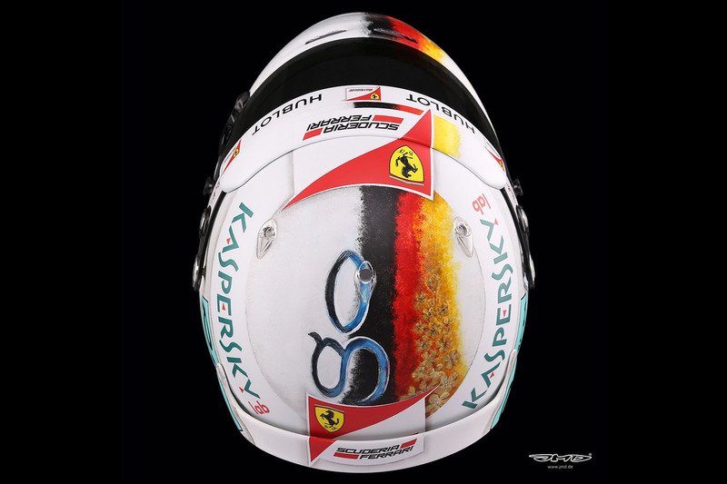 Helmet of Sebastian Vettel, Ferrari