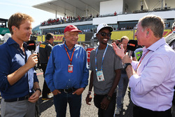 Nico Rosberg, Mercedes-Benz Ambassador, Niki Lauda, Mercedes AMG F1 Non-Executive Chairman, Mo Farah