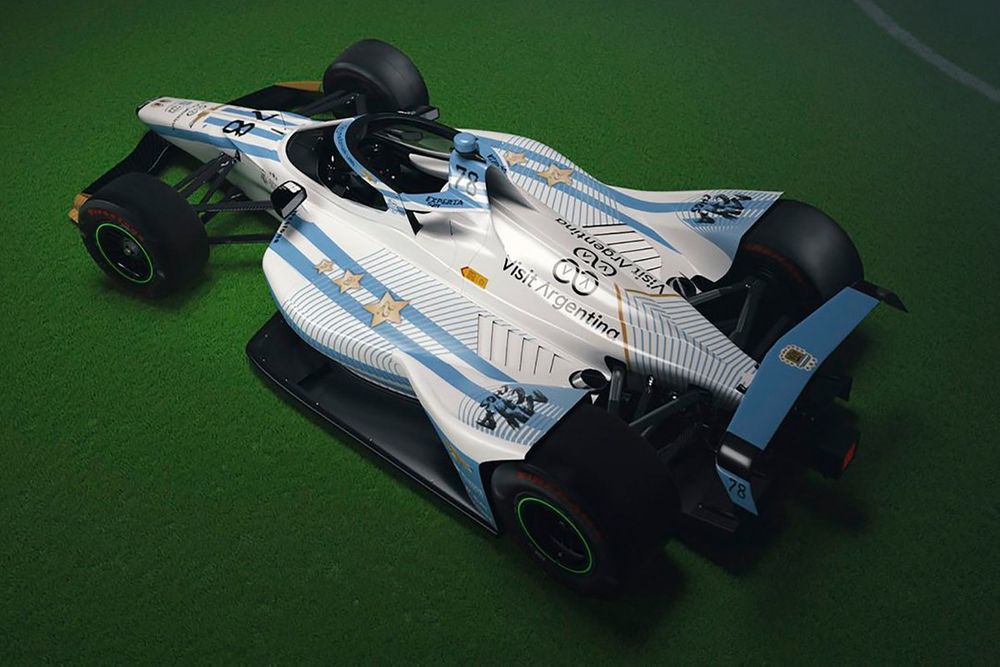 Agustín Canapino, Juncos Hollinger Racing Chevrolet decoración para las Indy500