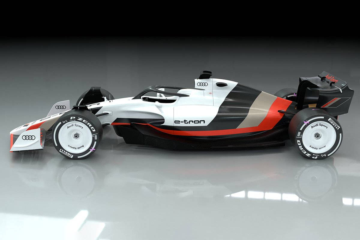 Render del coche de F1 de Audi
