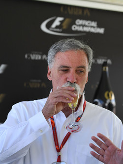 Chase Carey, CEO en voorzitter Formule 1 op receptie Carbon Champagne