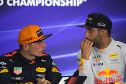 Max Verstappen, Red Bull Racing and Daniel Ricciardo, Red Bull Racing in the Press Conference
