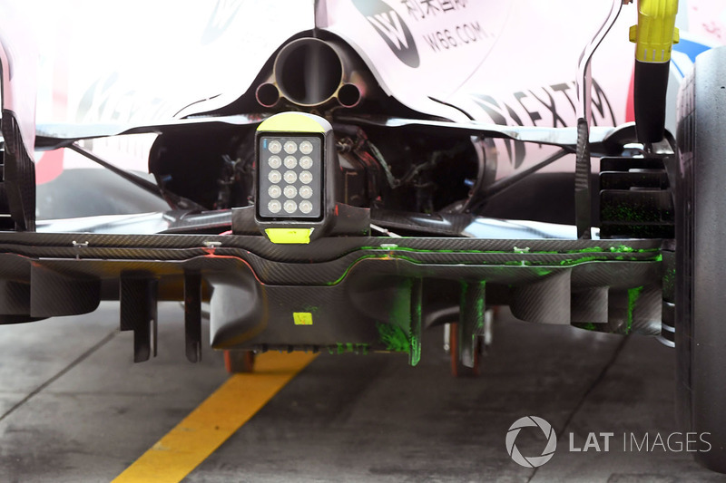 Sahara Force India VJM10, задній дифузор, аеродинамічна фарба