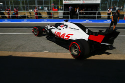 Ромен Грожан, Haas F1 Team VF-18, залишає бокси