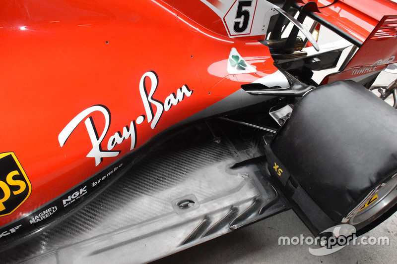 Детали задней части Ferrari SF71H