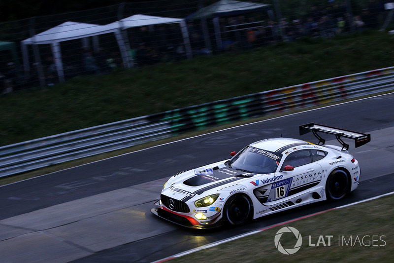 25. #16 Landgraf Motorsport Mercedes-AMG GT3: Kenneth Heyer, Sebastian Asch, Edward Sandström, Tristan Vautier