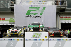 Podium: 1. #29 Audi Sport Team Land-Motorsport, Audi R8 LMS: Christopher Mies, Connor De Phillippi, Markus Winkelhock, Kelvin van der Linde; 2. #98 Rowe Racing, BMW M6 GT3: Markus Palttala, Nicky Catsburg, Richard Westbrook, Alexander Sims; 3. #9 Audi Sport Team WRT, Audi R8 LMS: Nico Müller, Marcel Fässler, Robin Frijns, René Rast