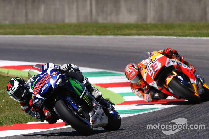 Jorge Lorenzo, Yamaha Factory Racing, und Marc Marquez, Repsol Honda Team
