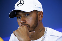 Lewis Hamilton, Mercedes AMG F1, in the press conference
