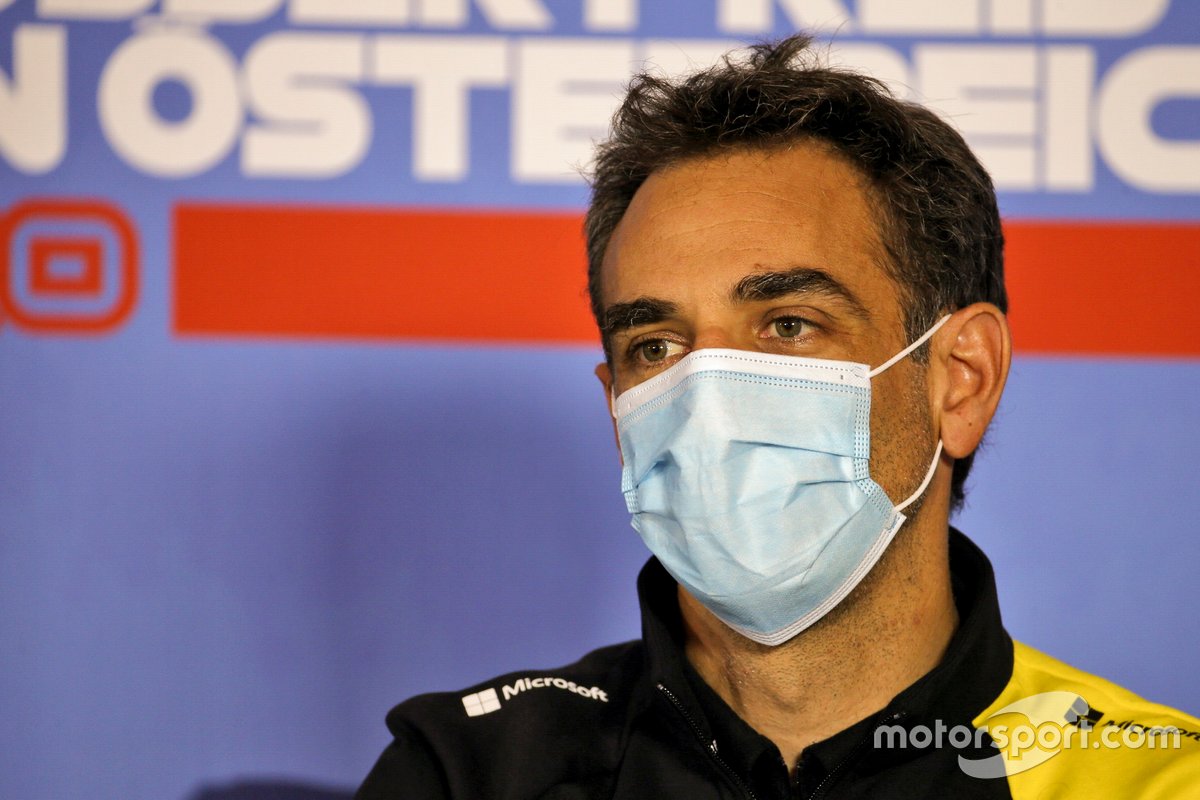 Cyril Abiteboul, Managing Director, Renault F1 Team in the press conference