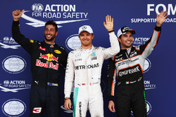 Qualifying: 3. Daniel Ricciardo, Red Bull Racing RB12; 1. Nico Rosberg, Mercedes AMG F1; 2. Sergio P