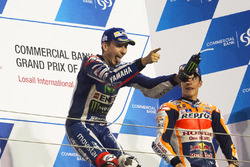 Podio: il vincitore della gara, Jorge Lorenzo, Yamaha Factory Racing