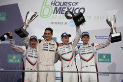 Podium: Winner #2 Porsche Team Porsche 919 Hybrid: Timo Bernhard, Earl Bamber, Brendon Hartley