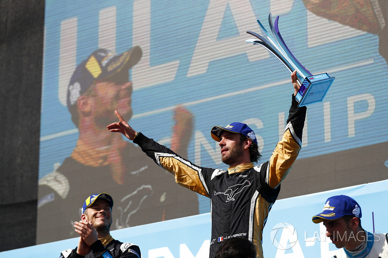 Jean-Eric Vergne, Techeetah, Andre Lotterer, Techeetah make up the first 1st 2nd finish in Formula E history