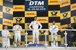 Podium: Race winner Edoardo Mortara, Mercedes-AMG Team HWA, second place Timo Glock, BMW Team RMG, third place Philipp Eng, BMW Team RBM