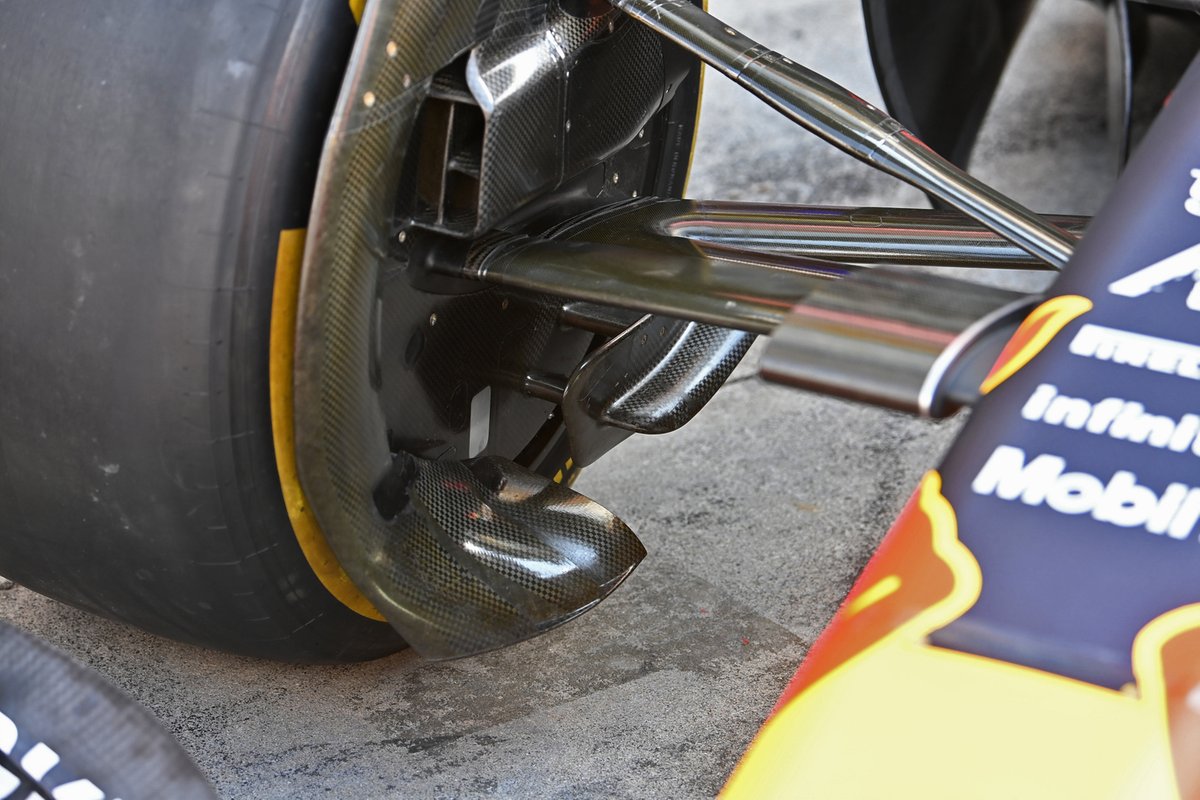 Dettaglio delle prese dei freni anteriori della Red Bull RB18