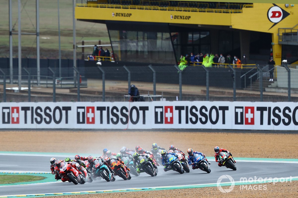 Jack Miller, Pramac Racing saat memimpin lomba GP Prancis 2020 di Sirkuit Bugatti, Le Mans.