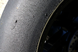 Una gomma Michelin usata