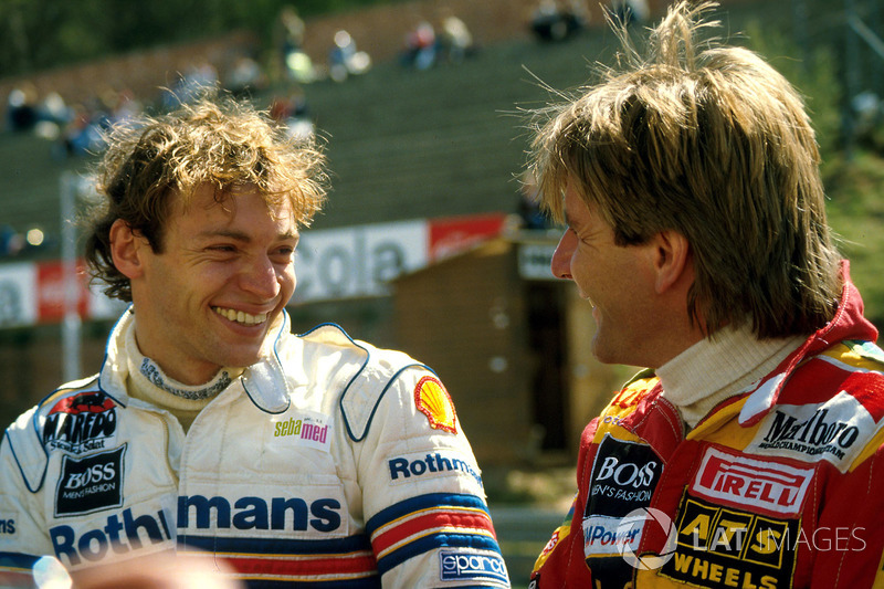 Landsleute in der Formel 1: Stefan Bellof (Tyrrell) und Manfred Winkelhock (ATS)