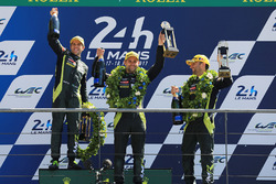 Podium GTE Pro: 1. Darren Turner, Jonathan Adam, Daniel Serra, Aston Martin Racing