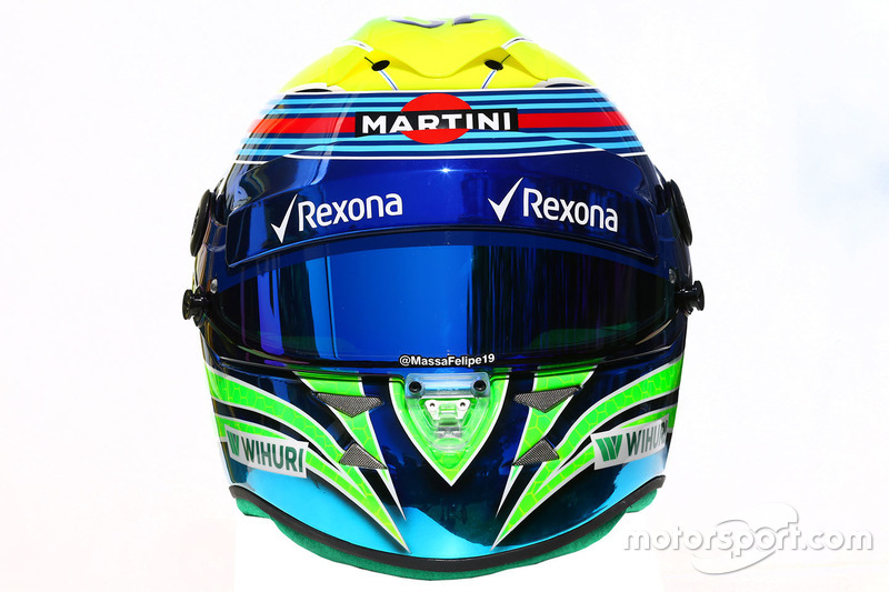 El casco de Felipe Massa, Williams
