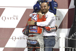 Claudio Domenicali, Ducati Team, winnaar Andrea Dovizioso, Ducati Team