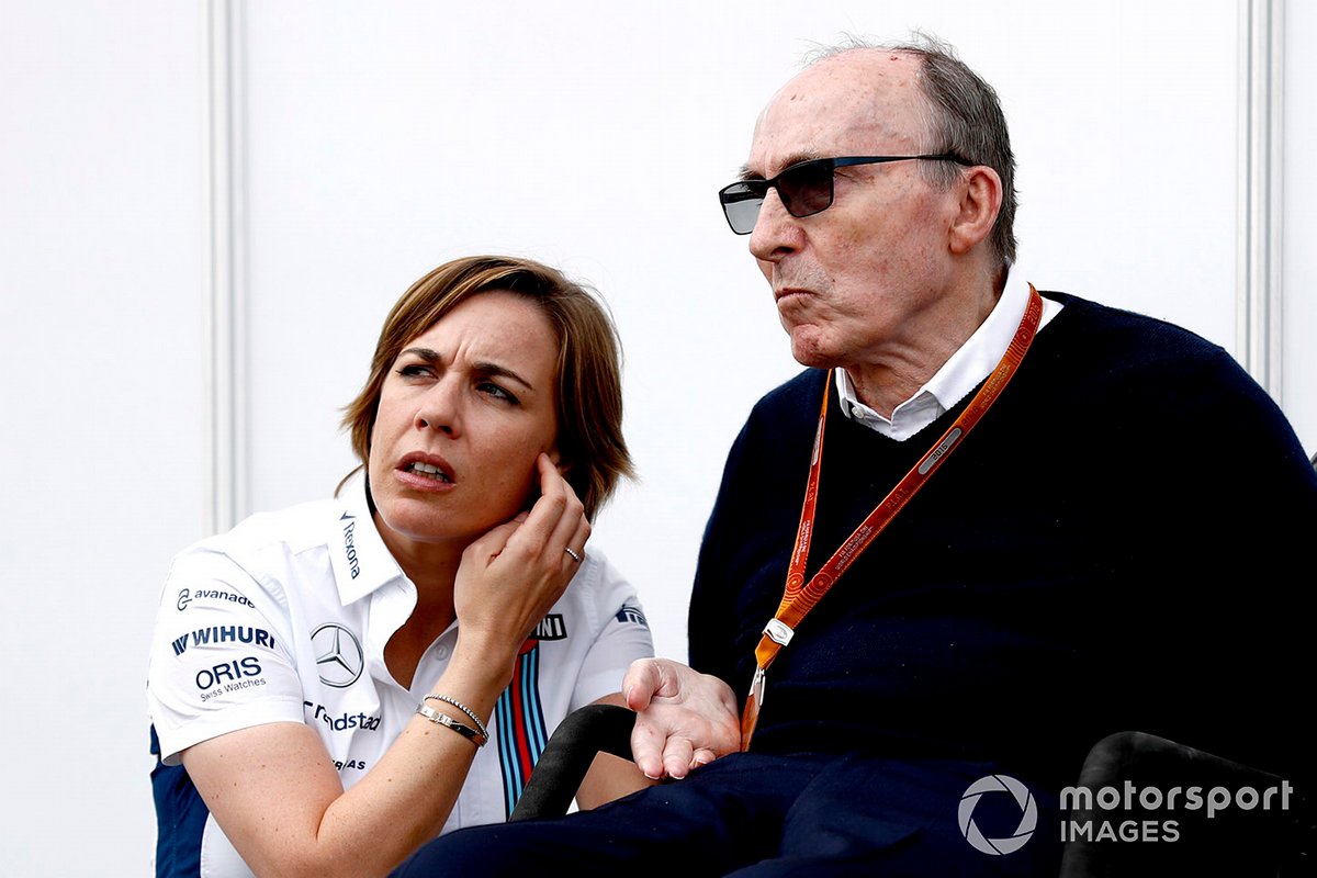 Claire Williams, Williams Deputy Team Principal with her father Sir Frank Williams, Team Principal