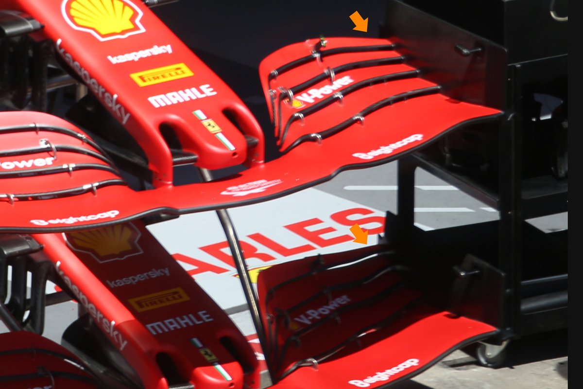 Alerones delanteros de Charles Leclerc, Ferrari SF1000