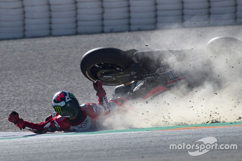Авария: Хорхе Лоренсо, Ducati Team