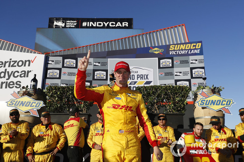 Ryan Hunter-Reay, Andretti Autosport Honda celebra