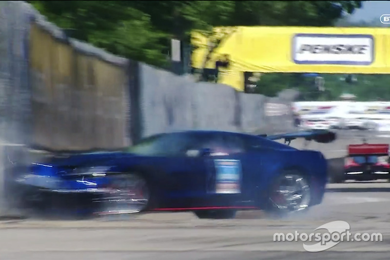 Corvette pace car crash