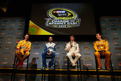 Joey Logano, Jimmie Johnson, Carl Edwards, Kyle Busch