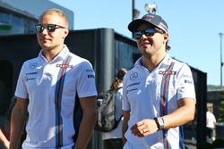 Valtteri Bottas, Williams con su equipo compañero Felipe Massa, Williams