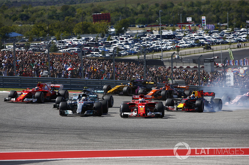 Себастьян Феттель, Ferrari SF70H, Льюіс Хемілтон, Mercedes AMG F1 W08