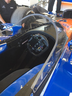 Scott Dixon, Chip Ganassi Racing Honda test de nieuwe aeroscreen
