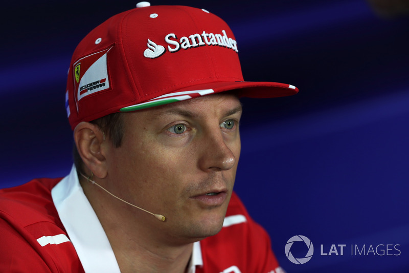 Kimi Raikkonen, Ferrari in the Press Conference