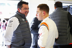 Eric Boullier, Racing Director, McLaren, Stoffel Vandoorne, McLaren