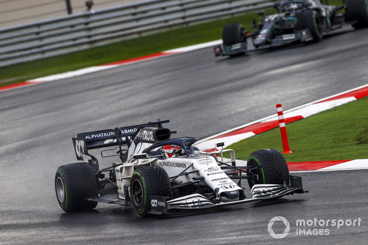 Даниил Квят, AlphaTauri AT01, Валттери Боттас, Mercedes F1 W11