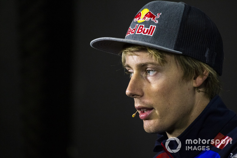 Brendon Hartley, Scuderia Toro Rosso en conférence de presse